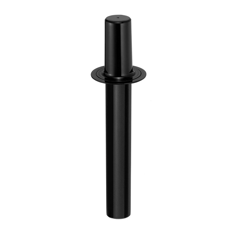 Der Unold Stopfer für POWER SMOOTHIE-MAKER 78605 ist ein schwarzer Kunststoffstampfer mit breiter Basis und zylindrischem Griff, der dazu dient, Zutaten in den Mixbehälter zu drücken.